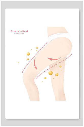 瘦腿瘦身减肥人体素材