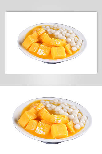 甜品芒果芋圆高清图片