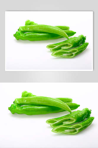 新鲜青辣椒蔬菜摄影图片