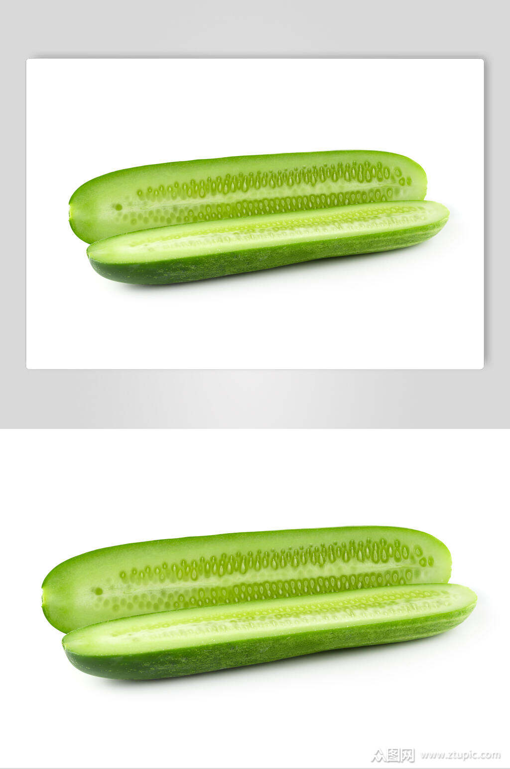 黄瓜片特写图片