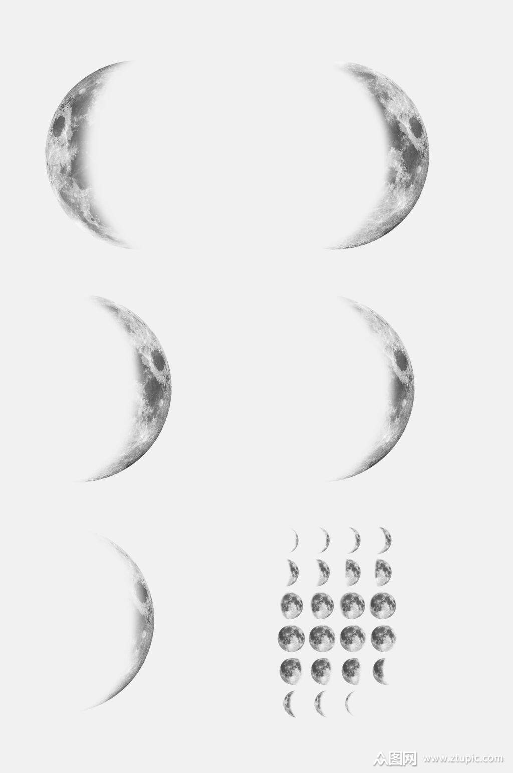 演变月亮月球免抠元素设计素材模板下载-编号1724561-众图网