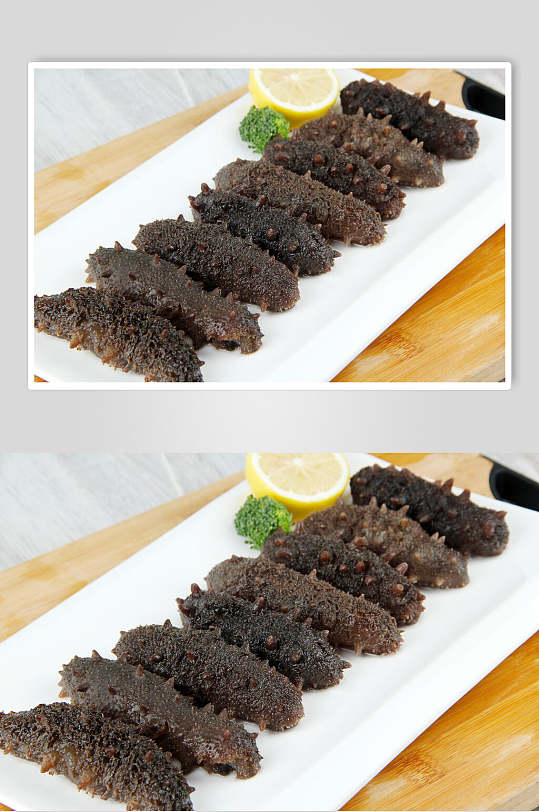 摆盘海参高清图片