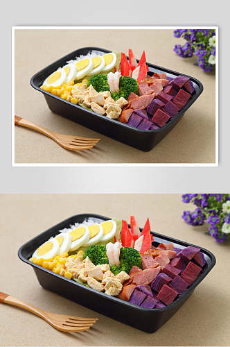 低脂素食沙拉高清图片
