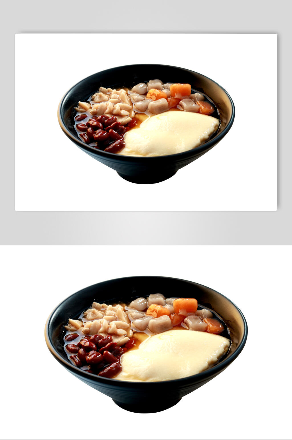 花生蜜豆芋圆豆花摄影图素材