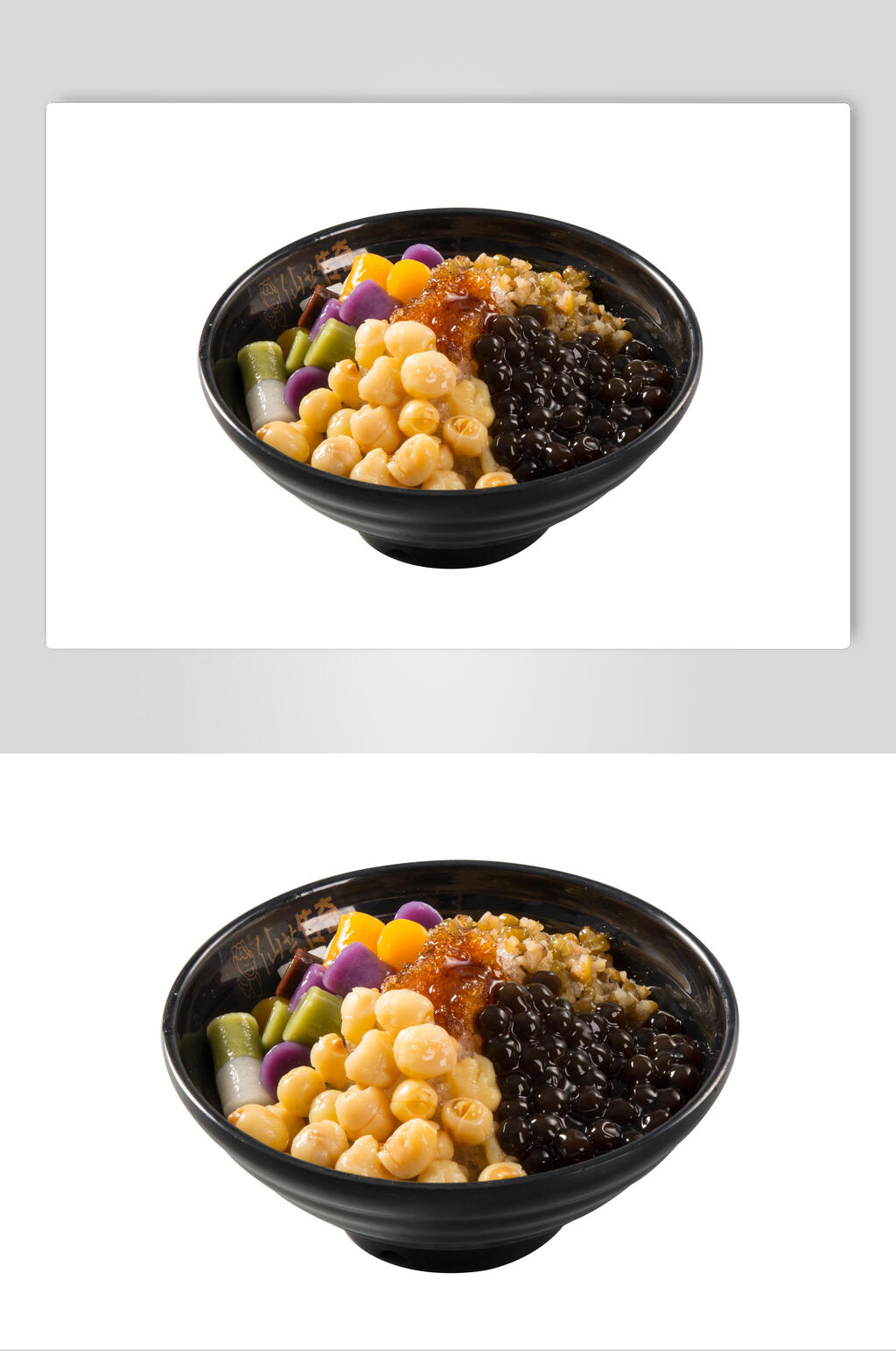 芋圆花生红豆甜品高清图片素材