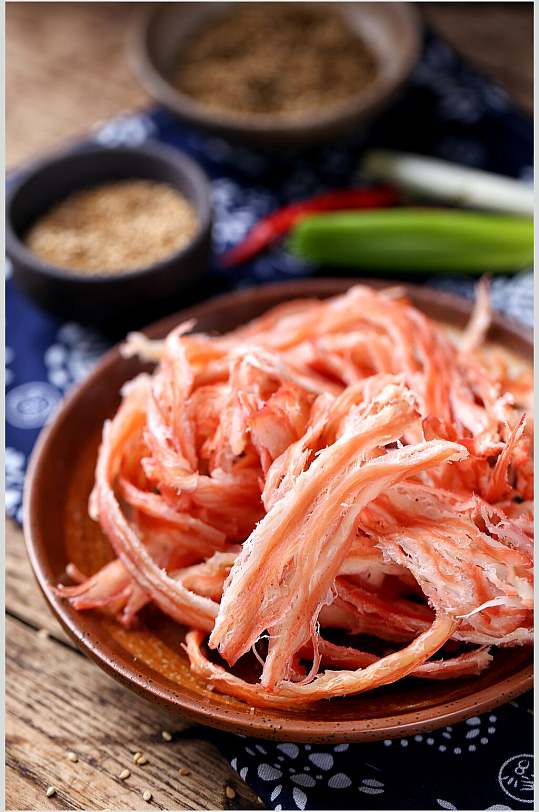 鱿鱼丝美食高清图片