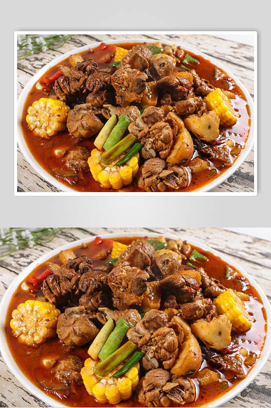 新疆大盘鸡套餐美食图片-众图网