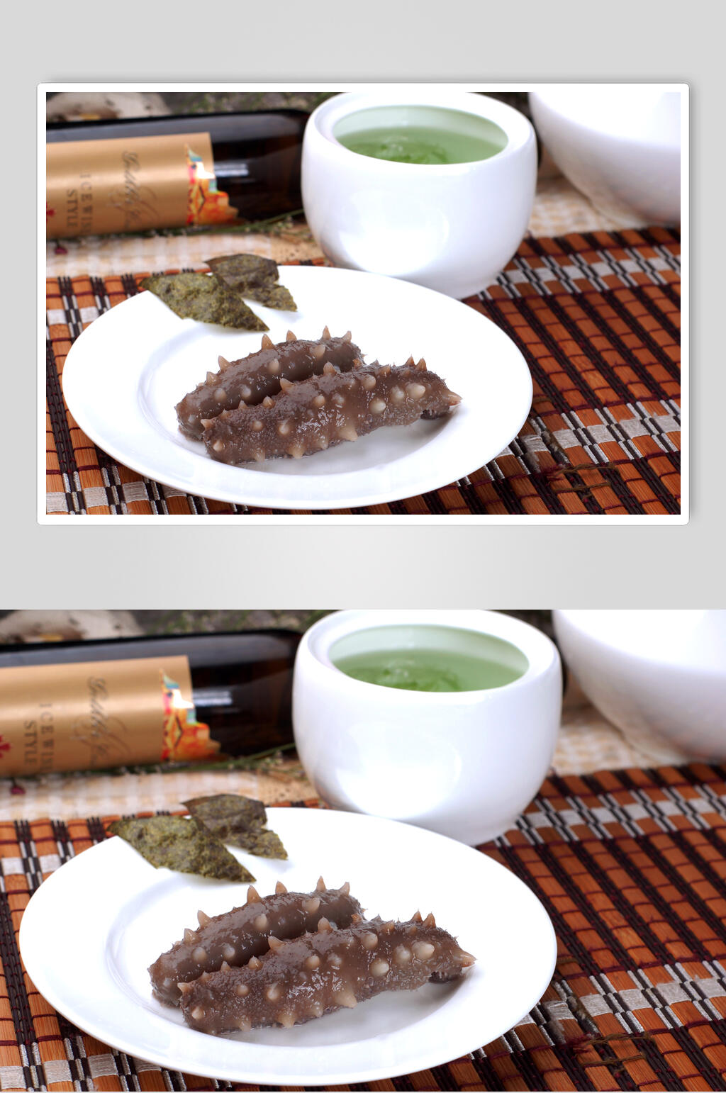 粤菜清汤活海参餐饮美食图片素材