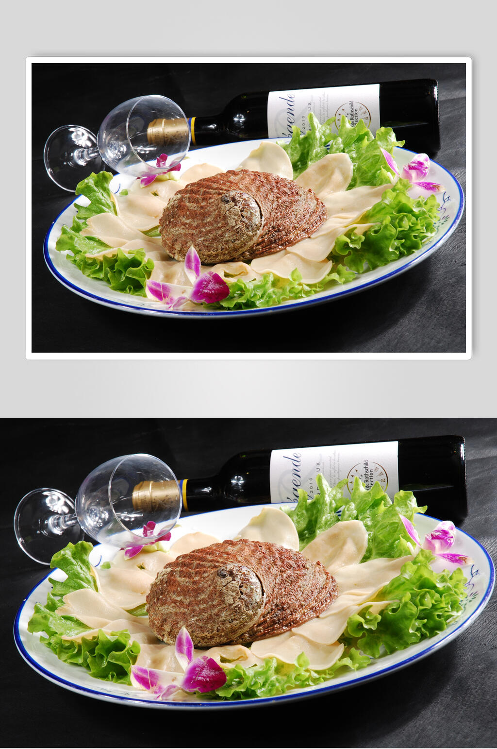 深海澳鲍片美食图片素材