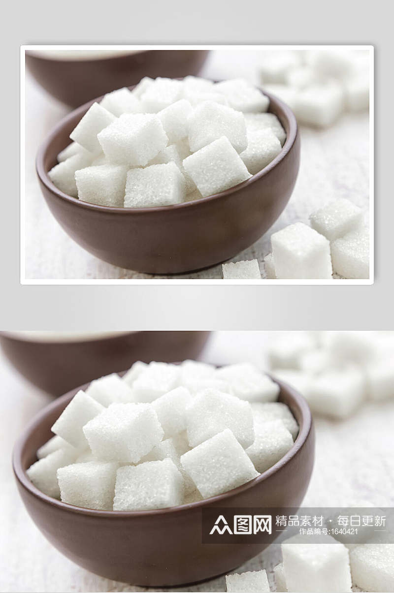 高清方糖红糖冰糖砂糖图片素材