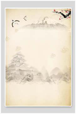 古典水墨中国风背景素材