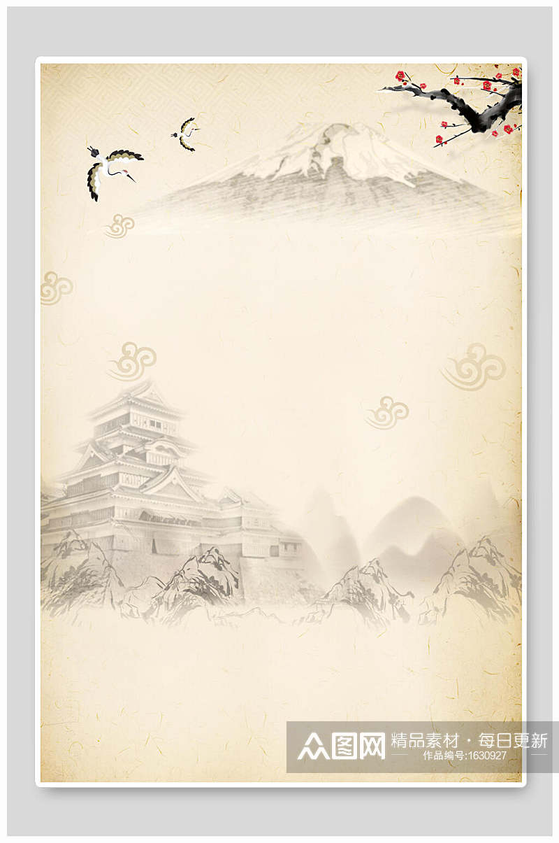古典水墨中国风背景素材素材