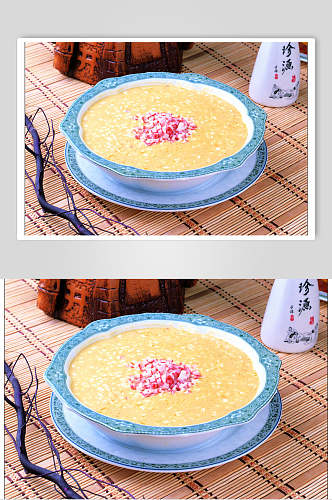 美食图片小米粥菜单摄影图