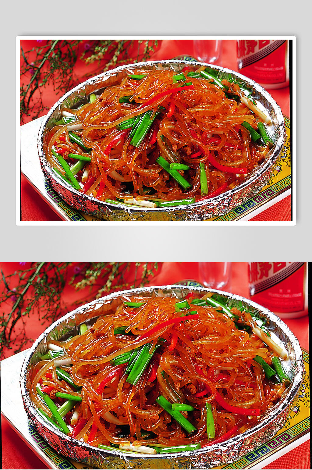 铁板肉碎细粉美食高清图片素材