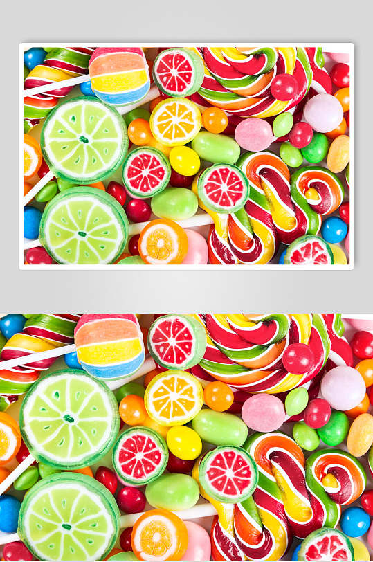 彩色食品糖果巧克力摄影图