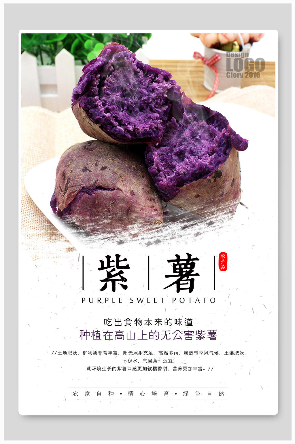 紫薯土特产海报素材