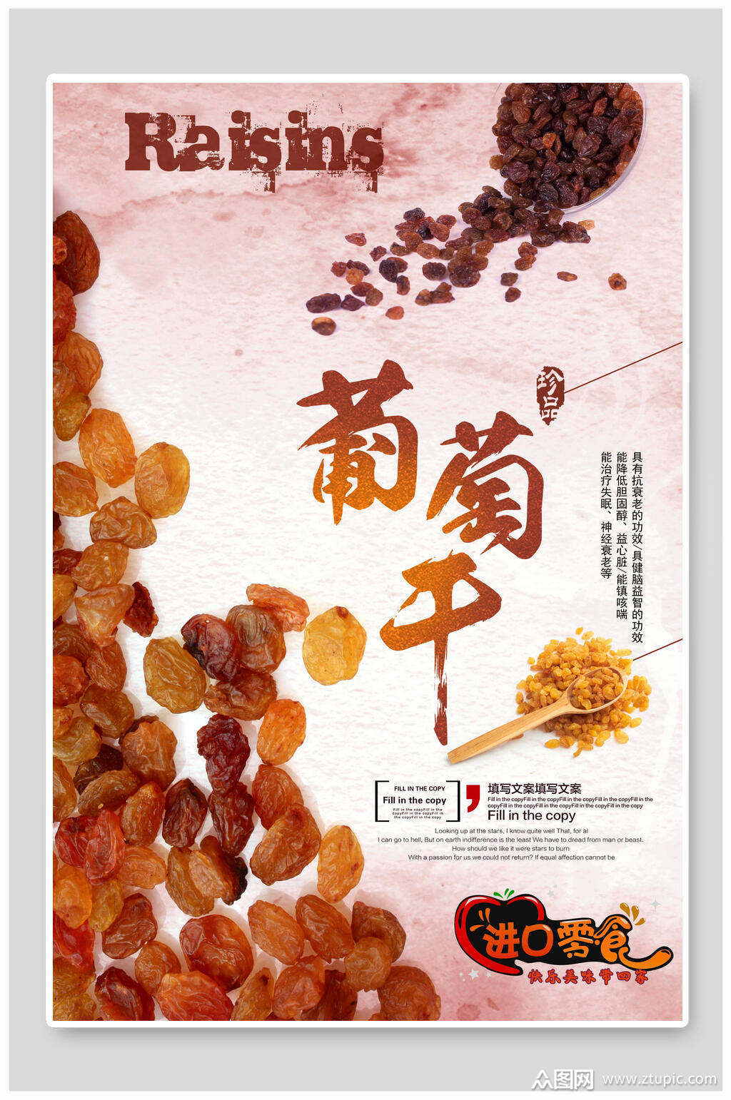 葡萄干土特产海报