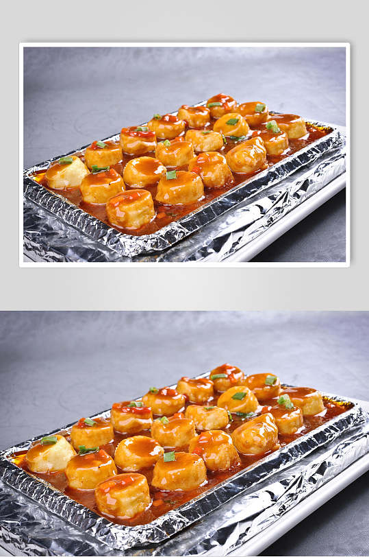 美味铁板日本豆腐美食高清图片