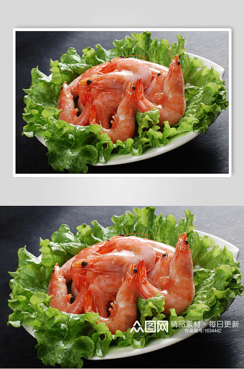 新鲜红虾高清图片素材