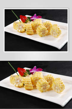 甜玉米美食摄影图片