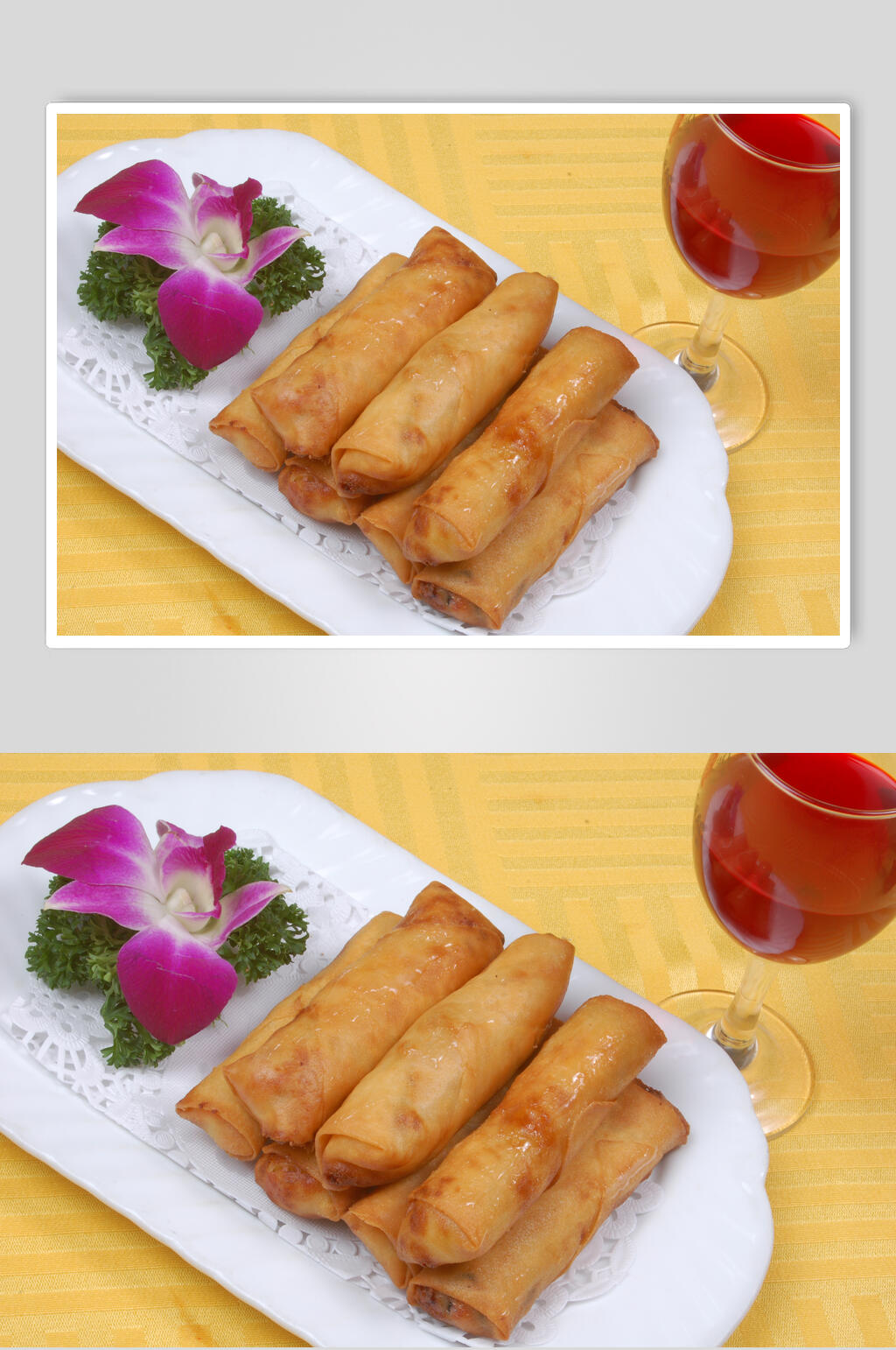 招聘美味春卷美食摄影图片素材