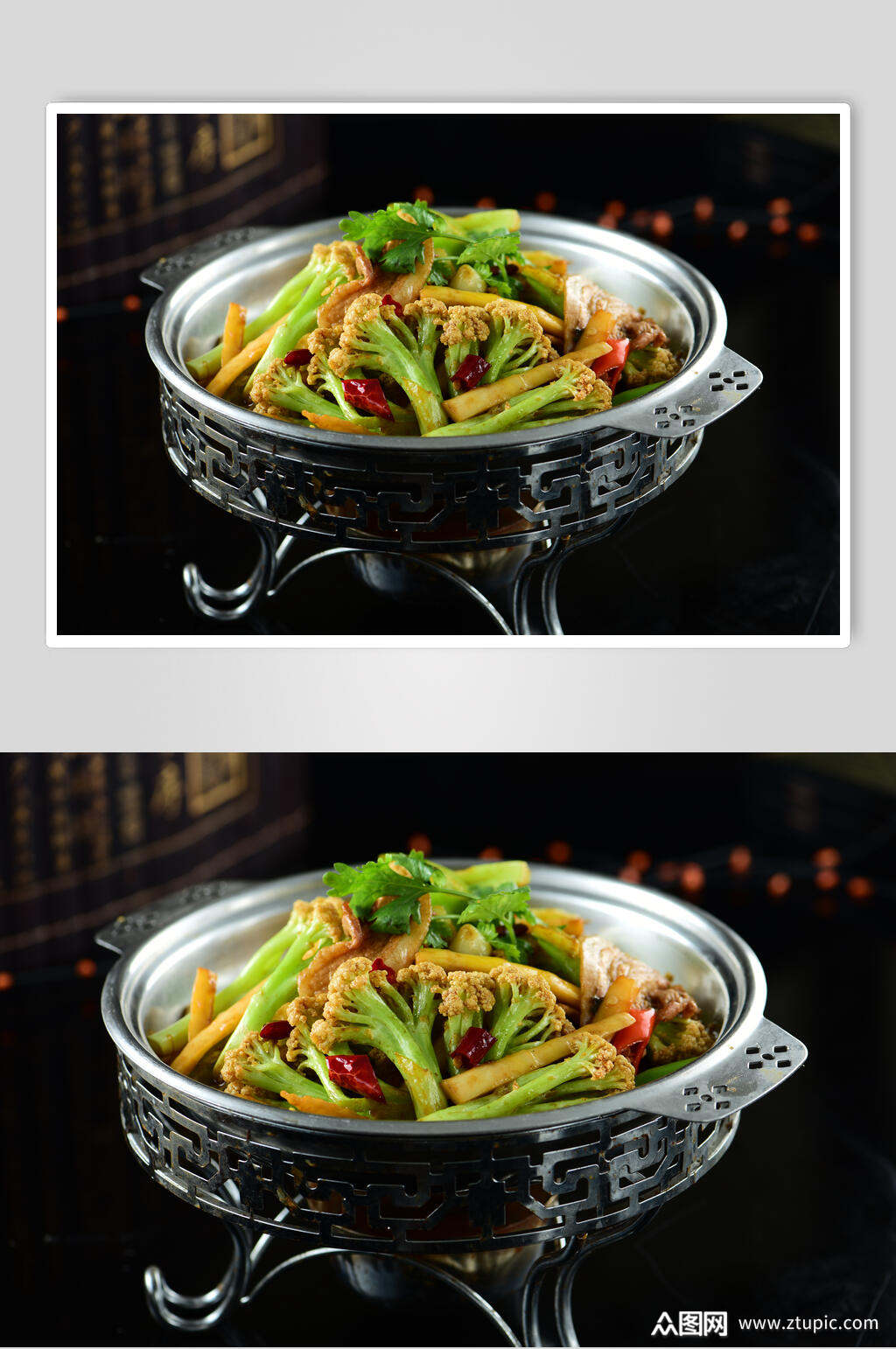 干锅花菜食品图片