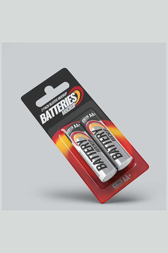 电池Logo包装样机效果图