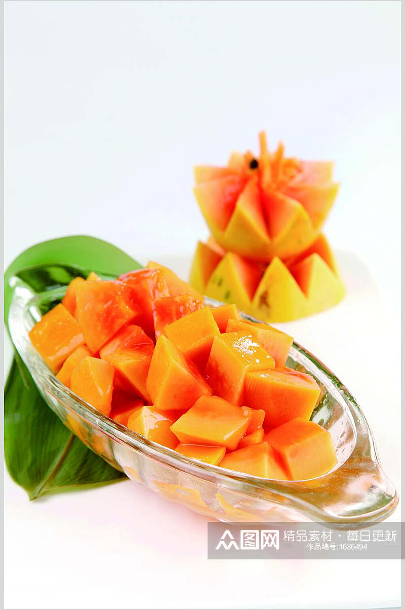 护肝木瓜美食高清图片素材
