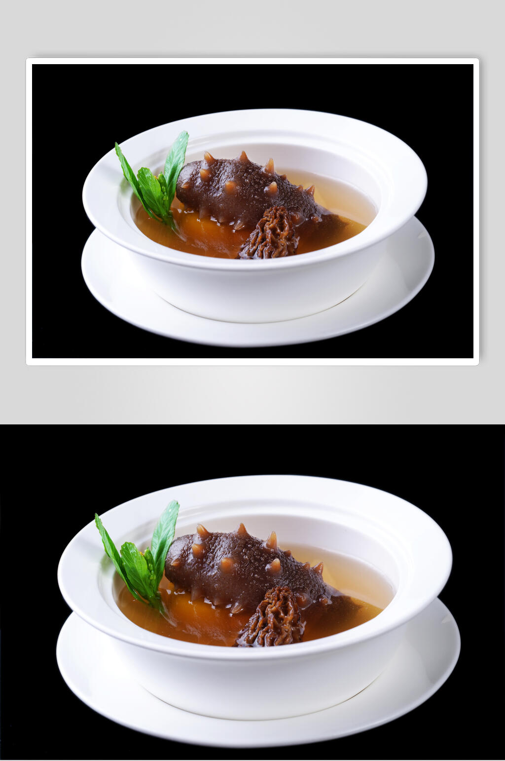 汤汁海参美食海鲜摄影图片素材