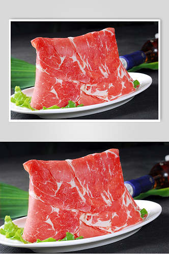 牛肉羊肉上脑餐饮美食图片