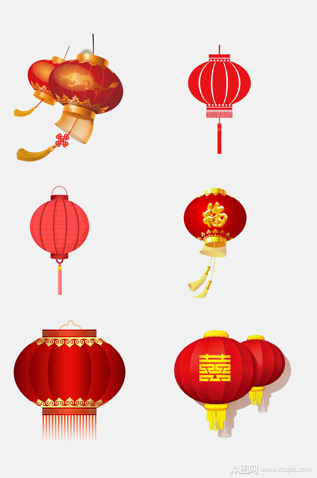 传统灯笼元素设计素材