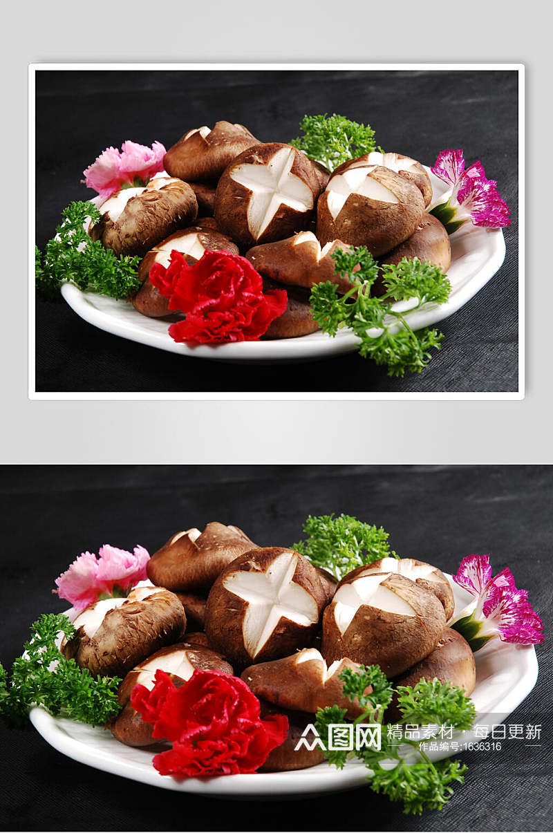 鲜香菇美食摄影图片素材