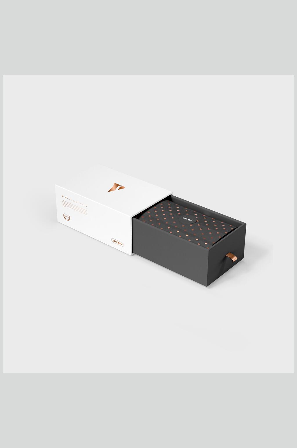 精装包装盒样机效果图素材