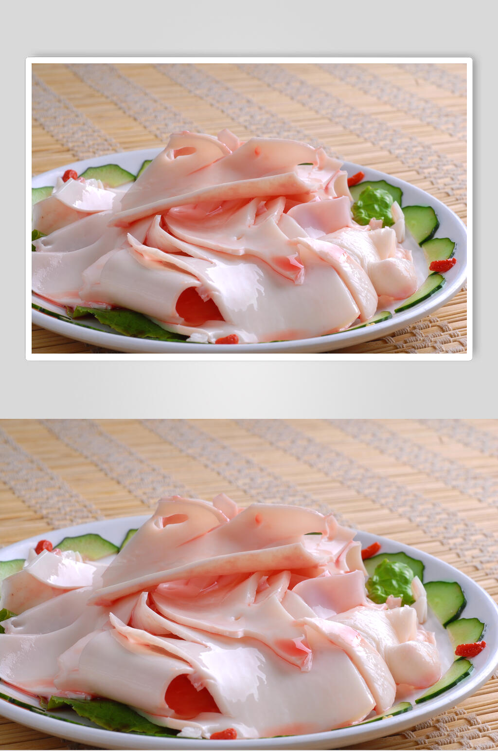 荤菜猪黄喉美食高清图片素材