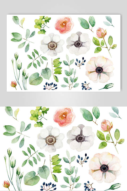 清新手绘植物设计元素  小清新手绘元素