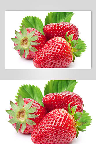 红色草莓特写水果超清摄影图