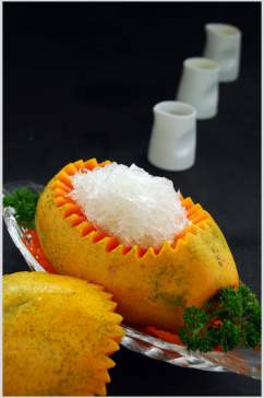 木瓜炖官燕食品高清图片