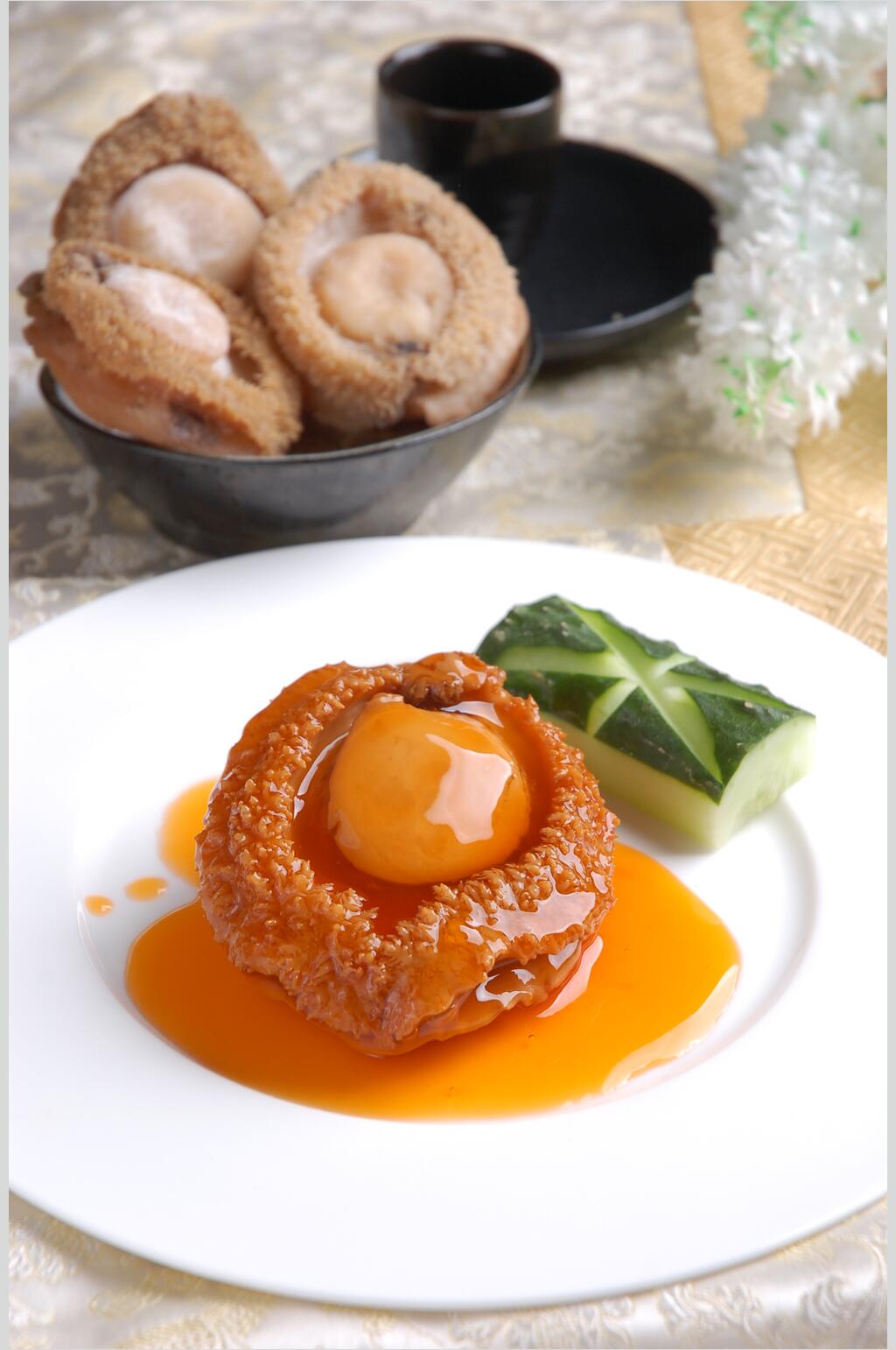 秘制南非鲍美食高清图片素材