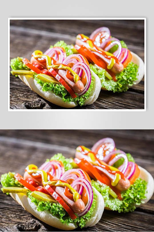 蔬菜汉堡高清图片