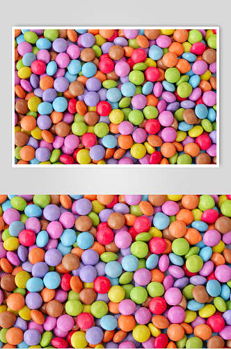 巧克力豆水果糖糖果摄影图