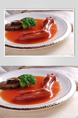 鲍汁鹅掌餐饮美食图片