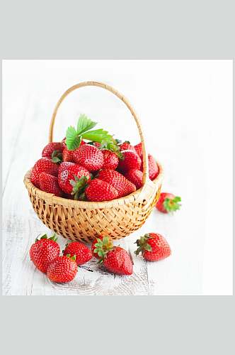 超清美味草莓免扣摄影图