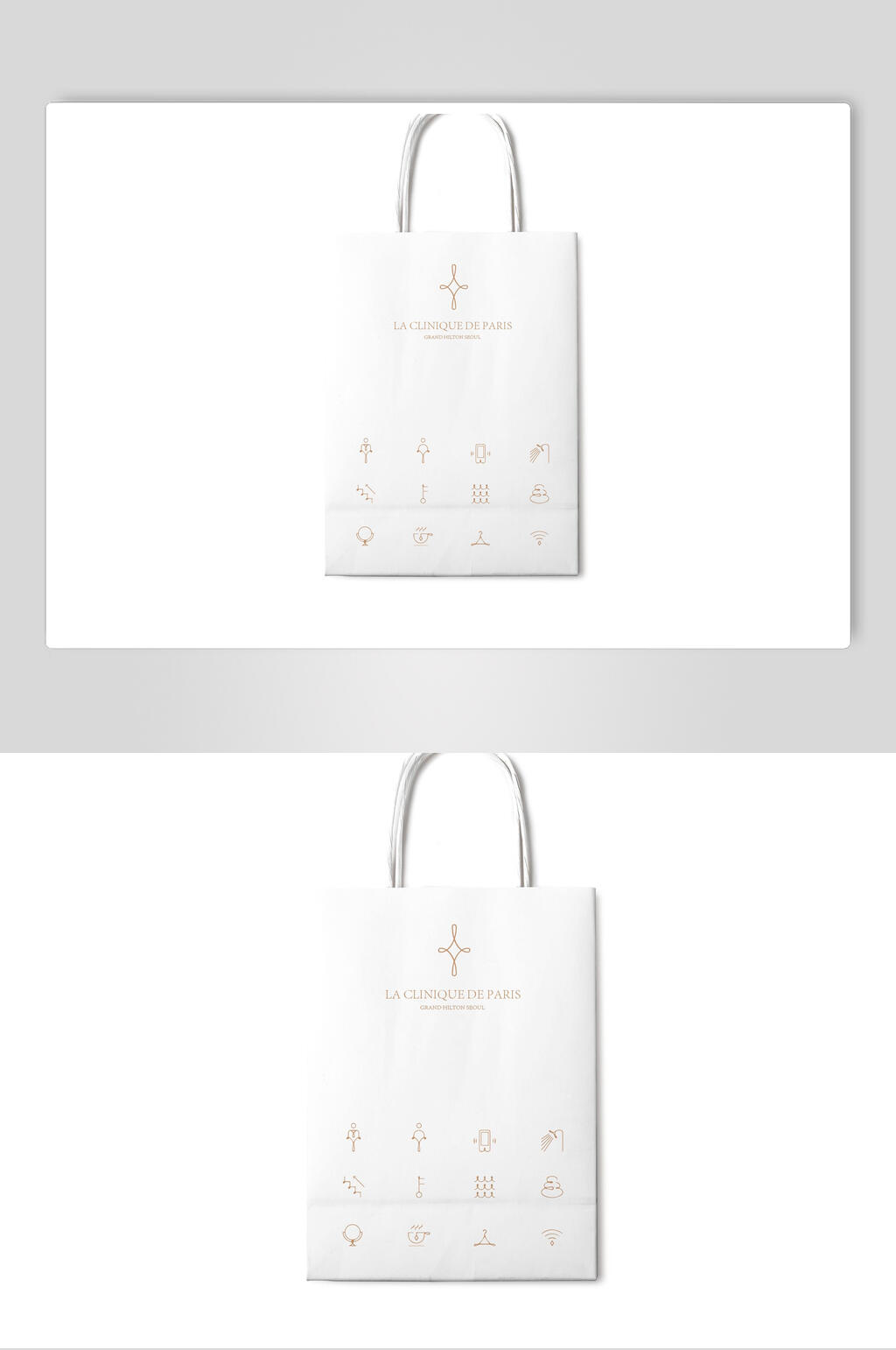 简约牛皮纸袋Logo包装样机素材