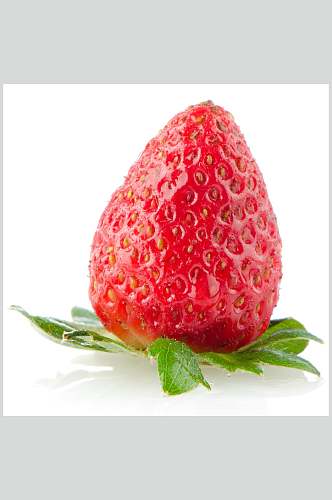 单颗高清红色草莓批发摄影图