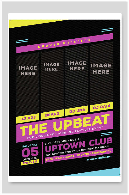 演唱会音乐会英文创意海报