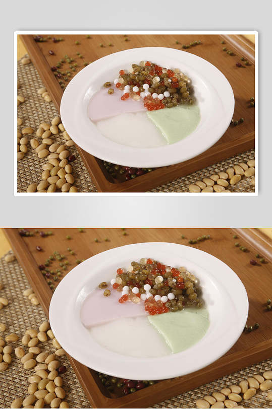 美食图片五谷豆花菜单摄影图