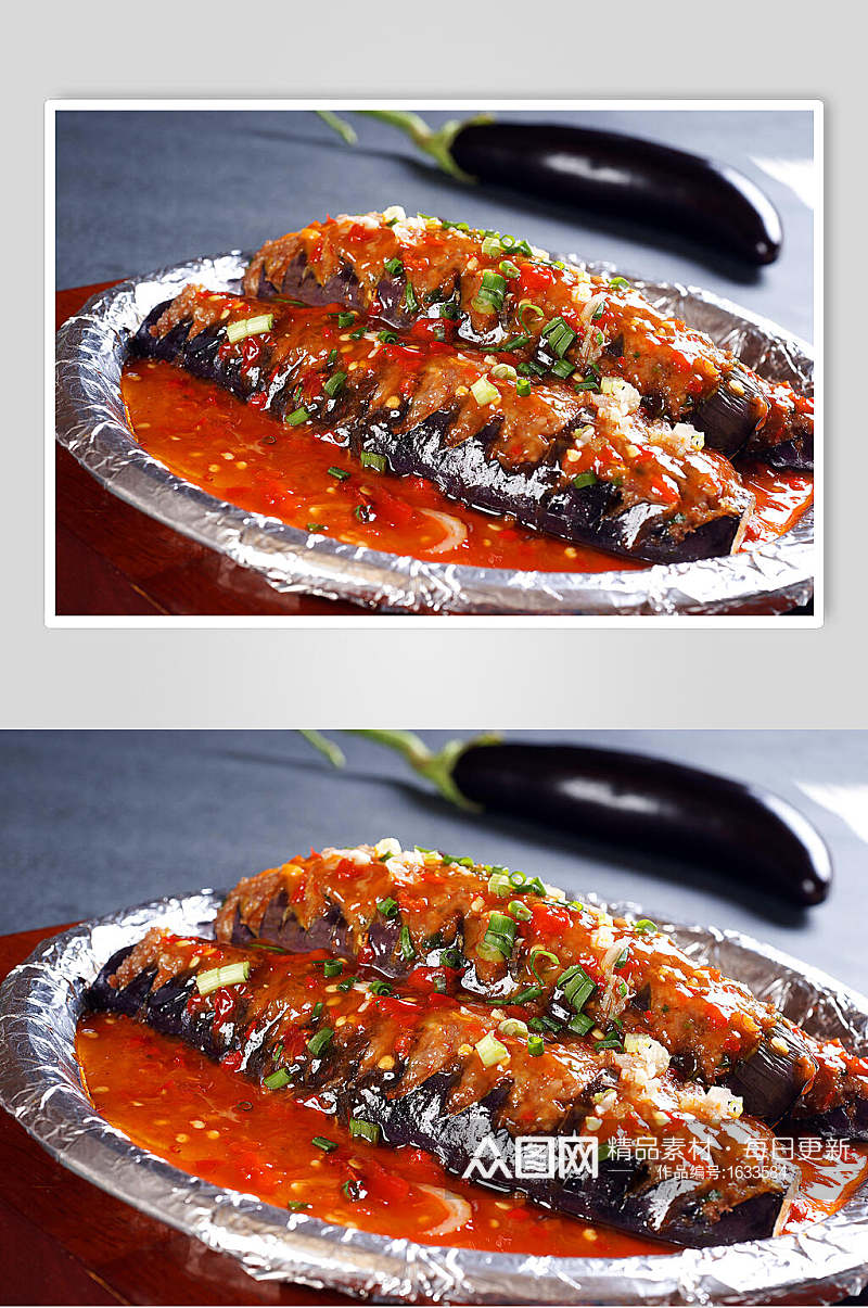 热菜铁板茄子餐饮美食图片素材