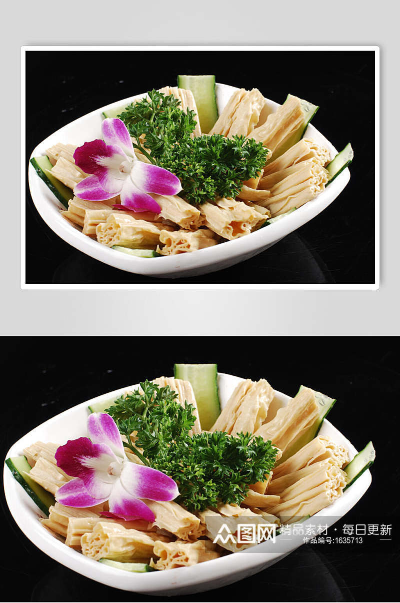 腐竹蔬菜高清图片素材