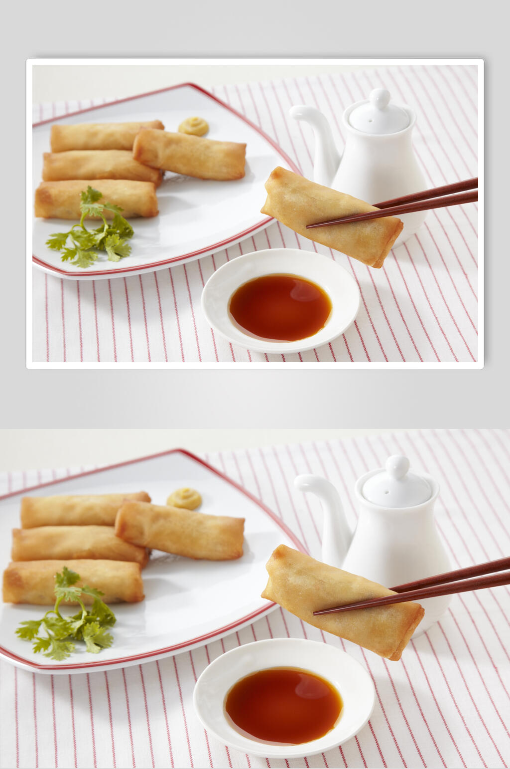 金黄春卷高清图片素材