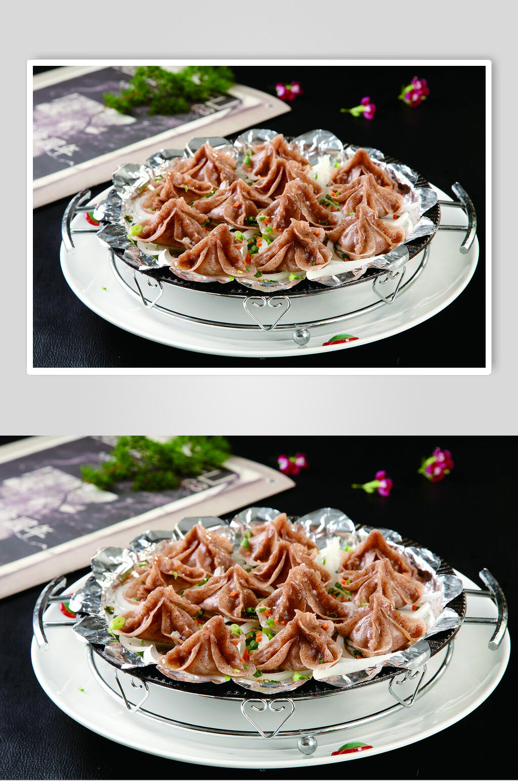 铁板杂面饺高清图片素材